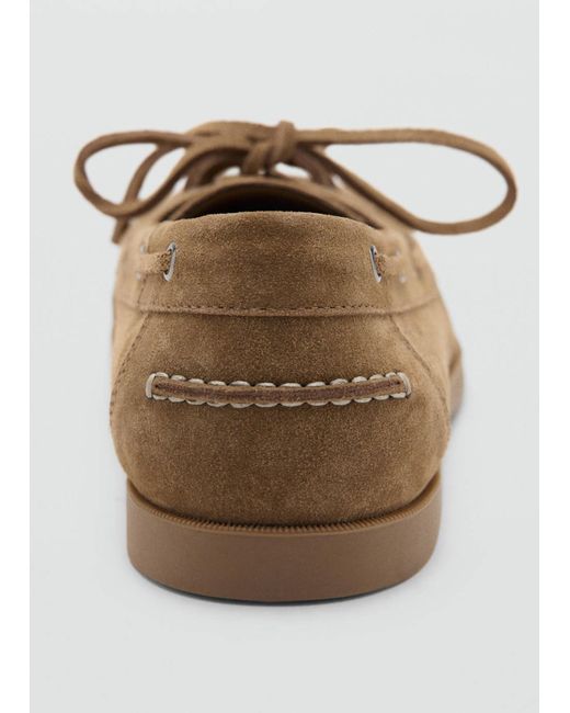 Mango Mokassin Nautico in White für Herren