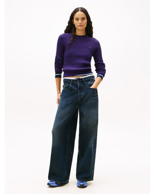 Tommy Hilfiger Blue Pullover Essential