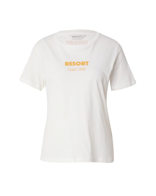 Gant White T-shirt 'resort'