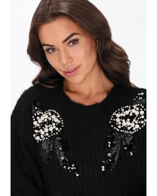 faina Black Pullover