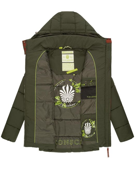 Navahoo Green Winterjacke 'Wattewölkchen'