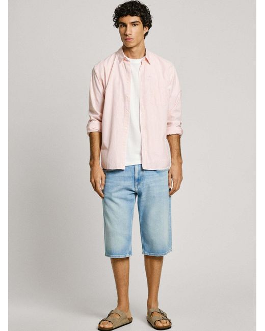 Pepe Jeans Hemd Matthew in Pink für Herren