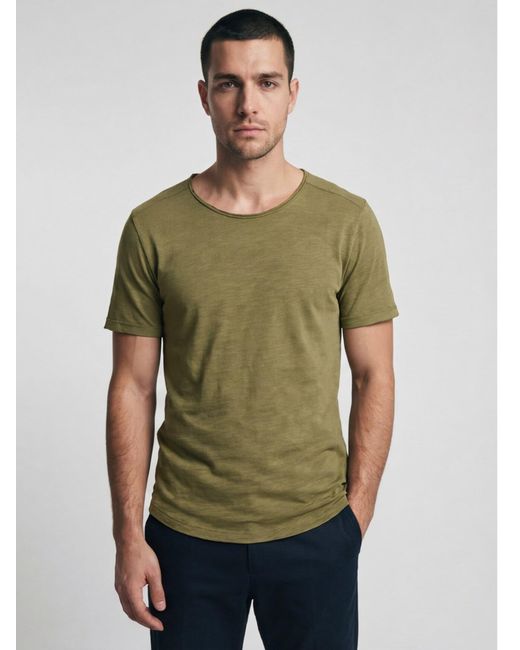 antargo Shirt Basic Open Edge in Green für Herren