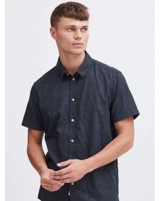 Solid Hemd Pete in Blue für Herren