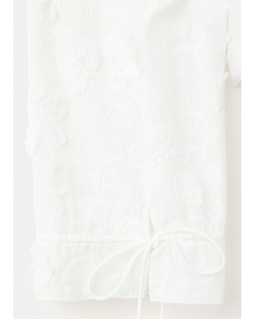 Mango White Bluse Florence