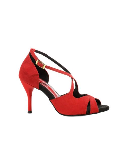 Dancing Queen Red Pumps Grace Harmony Wildleder Tanzschuhe Damen Mit Absatz