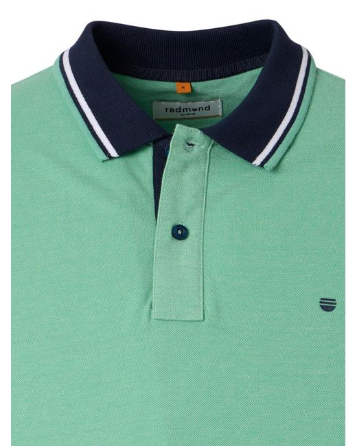 Redmond Shirt Basic in Green für Herren