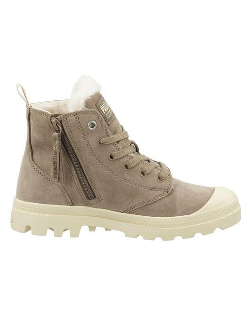 Palladium Natural Schnürstiefelette Pampa