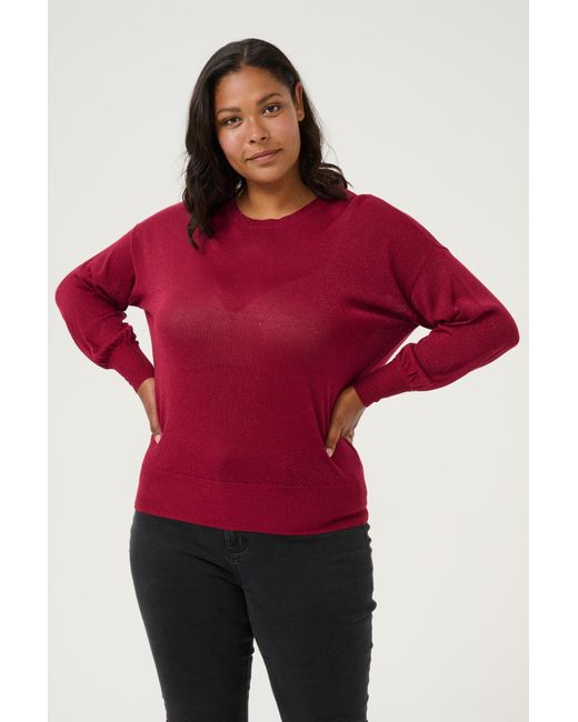 Kaffe Purple Pullover Kc Ankia