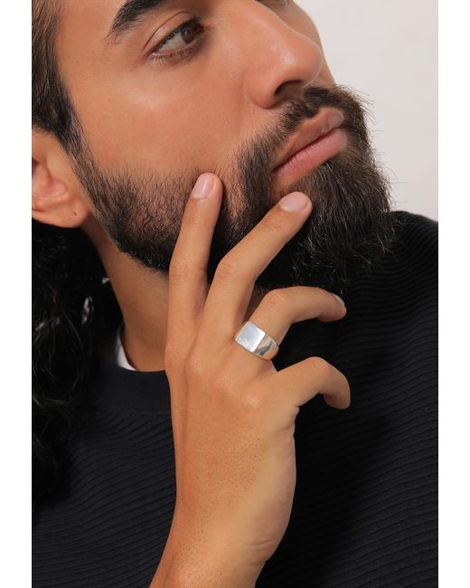 Kuzzoi Ring in Metallic für Herren