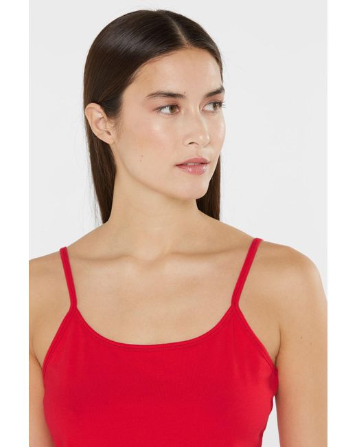 SENSES.THE LABEL Red Basic Top