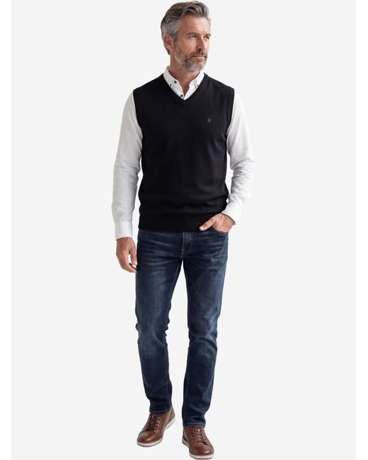 Redmond Pullover Basic in Blue für Herren
