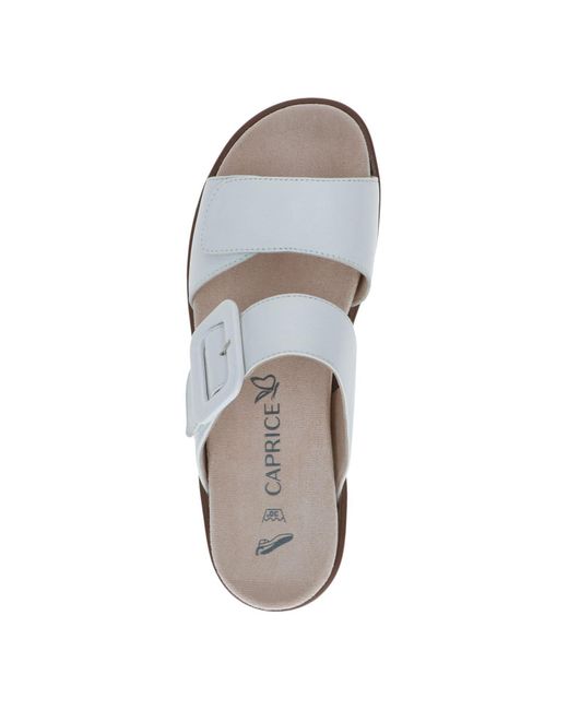 Caprice White Pantolette