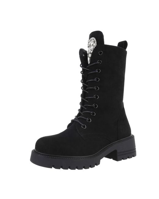 Ital-Design Black Stiefelette