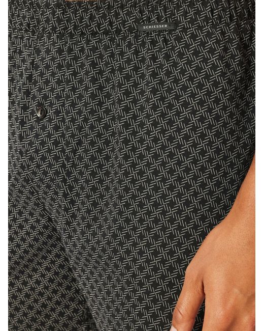 Schiesser Boxershorts Basic in Black für Herren
