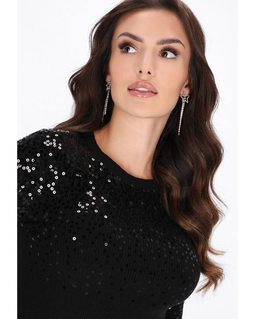 faina Black Pullover