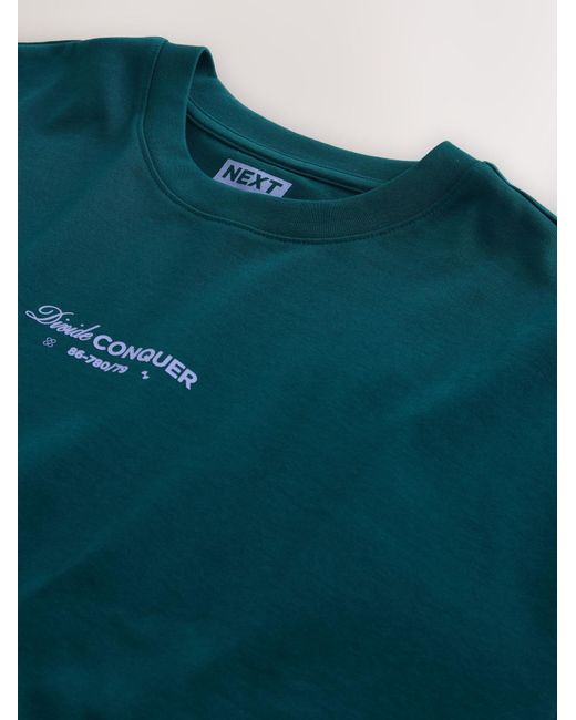 Next T-Shirt in Green für Herren