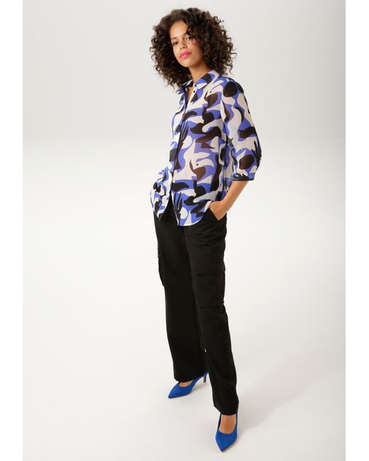 Aniston CASUAL Blue Bluse