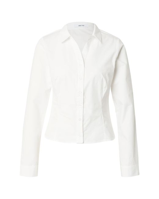 /about You White Bluse Grace