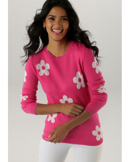 Aniston SELECTED Pink Pullover