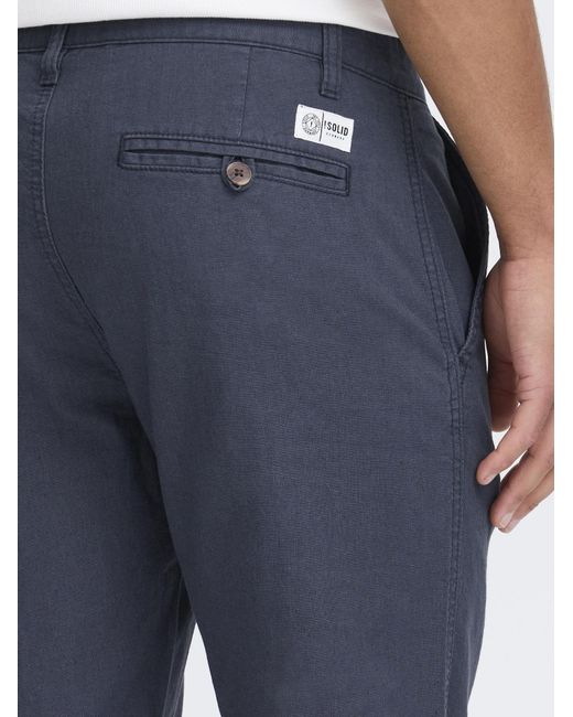 Solid Leinenhose Sdloran in Blue für Herren