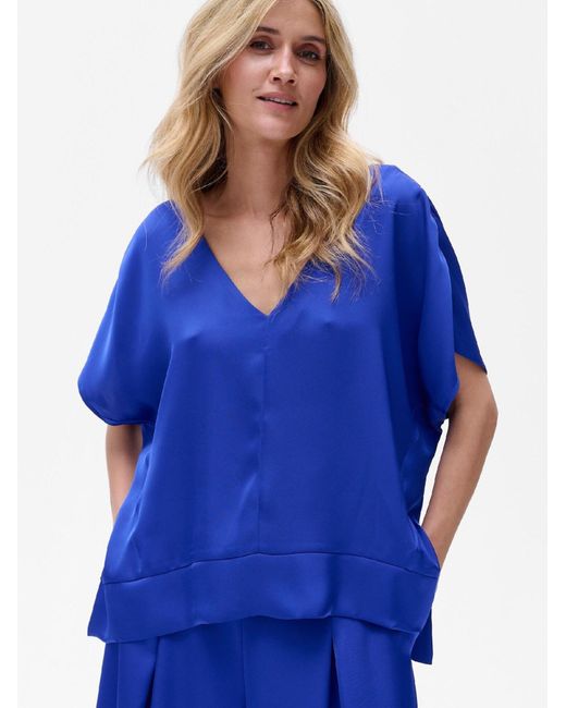 Blue Shadow Blue Bluse