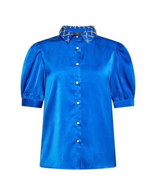 faina Blue Bluse