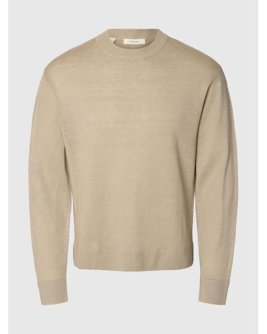 SELECTED Pullover in Natural für Herren