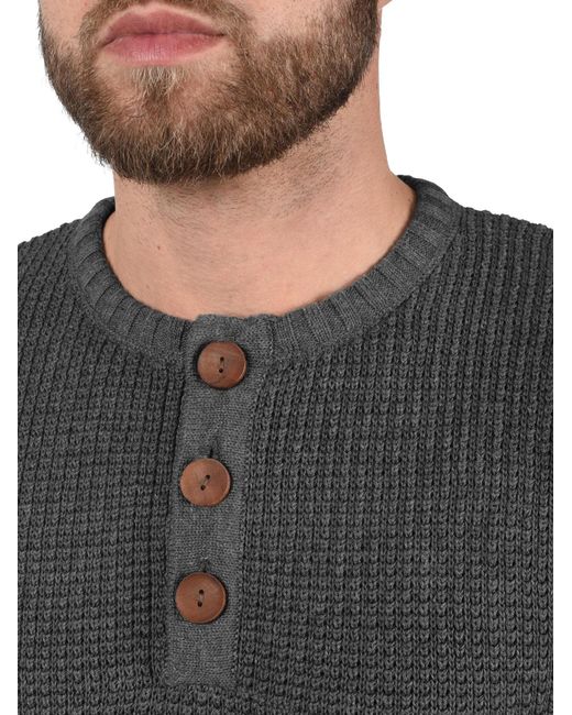 Solid Pullover Terrance in Gray für Herren