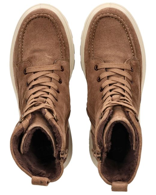 Ara Natural Schnürstiefelette