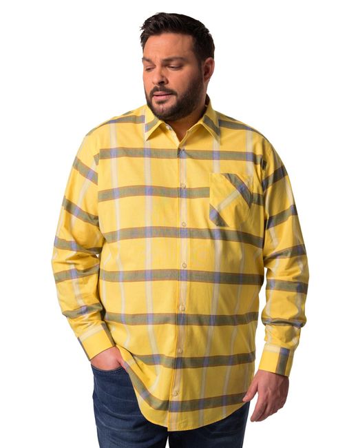 Men Plus Hemd in Yellow für Herren