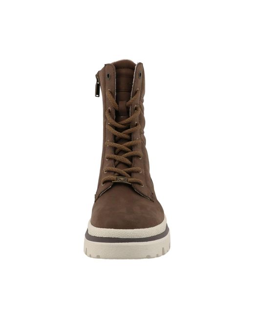 Tom Tailor Brown Schnürstiefelette