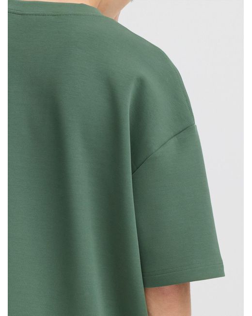 Solid Rundhalsshirt Sdroland in Green für Herren