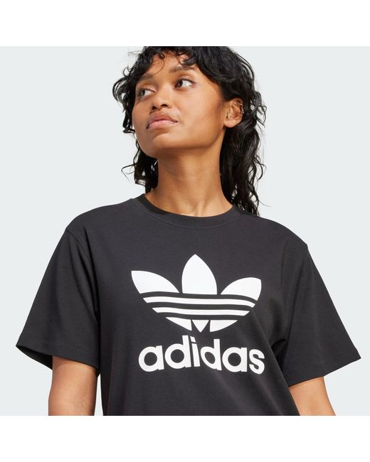 Adidas Originals Black Funktionsshirt 'trefoil'