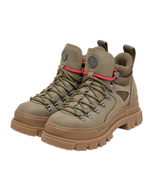 Buffalo Brown Schnürstiefelette Aspha