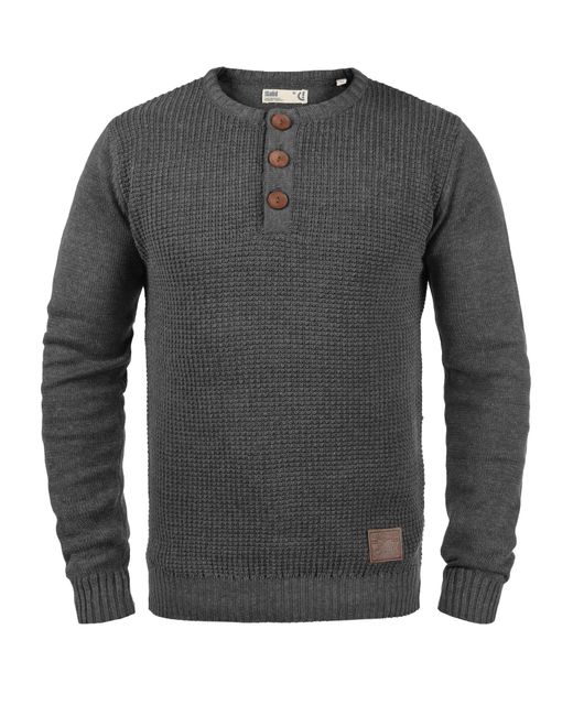 Solid Pullover Terrance in Gray für Herren