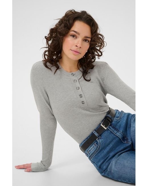 Kaffe Gray Pullover Omi