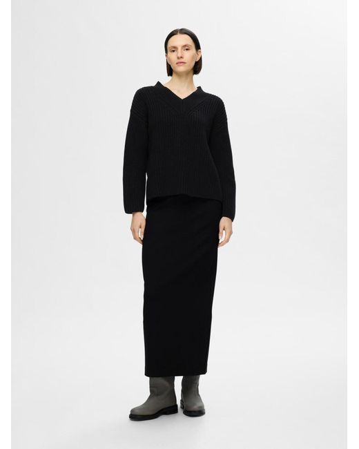 SELECTED Black Pullover Slfselma