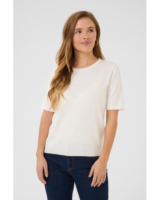 Kaffe White Pullover Lizza