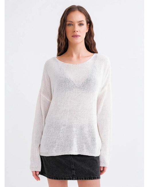 MixRay White Pullover