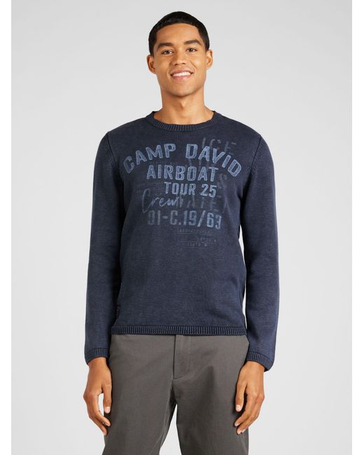 Camp David Pullover in Blue für Herren
