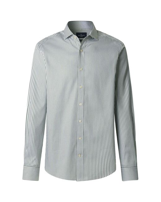 Hackett Hemd Double Face Bengal in Gray für Herren