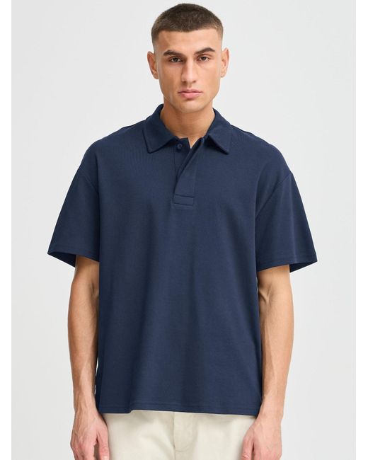 Solid Poloshirt Sdoswald in Blue für Herren