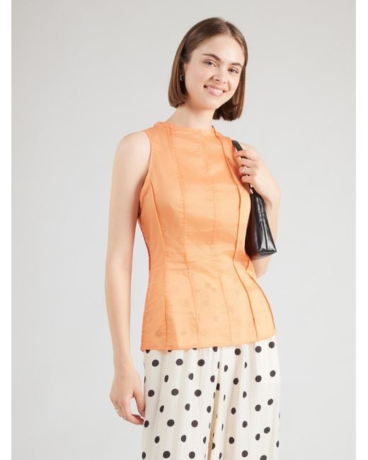 TOPSHOP Orange Top Simone