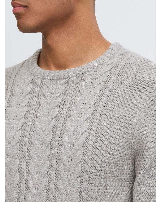 Blend Strickpullover Bhbasim in Gray für Herren