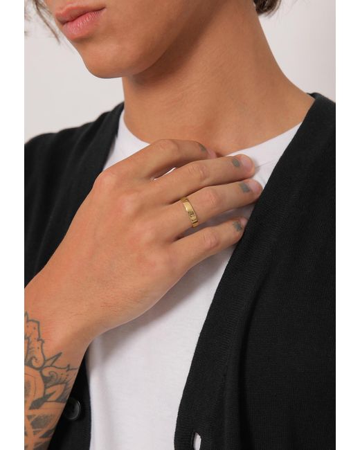 Kuzzoi Ring in Metallic für Herren