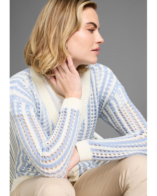 Laura Scott Blue Strickjacke