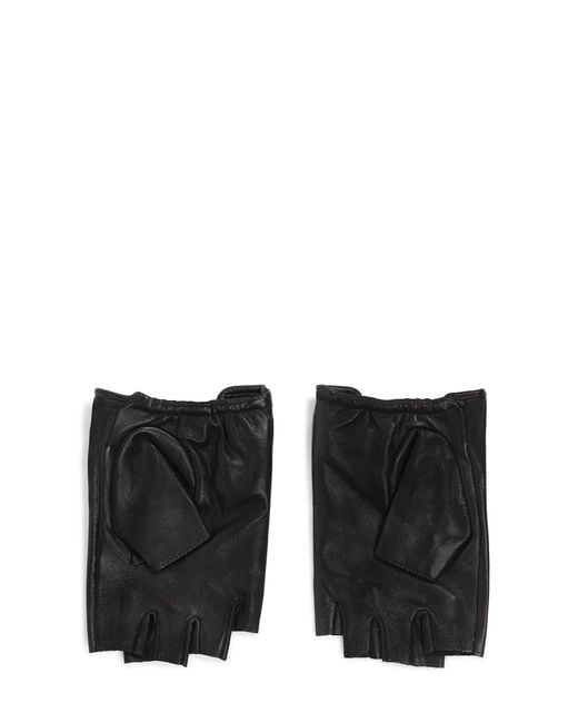 Karl Lagerfeld Black Kurzfingerhandschuhe