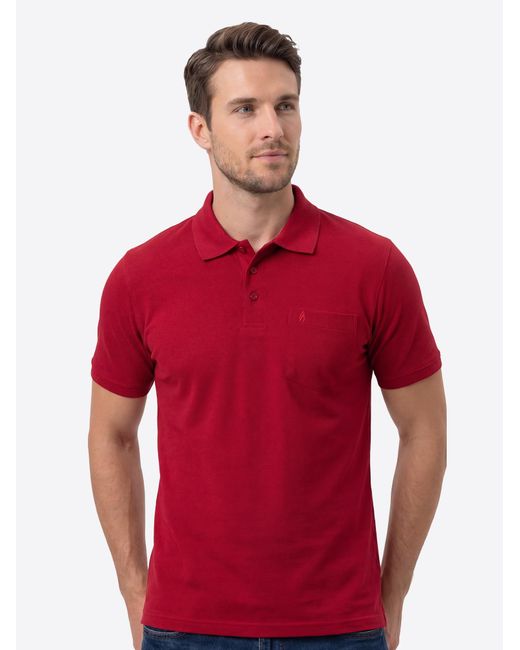 RAGMAN Shirt Basic in Red für Herren