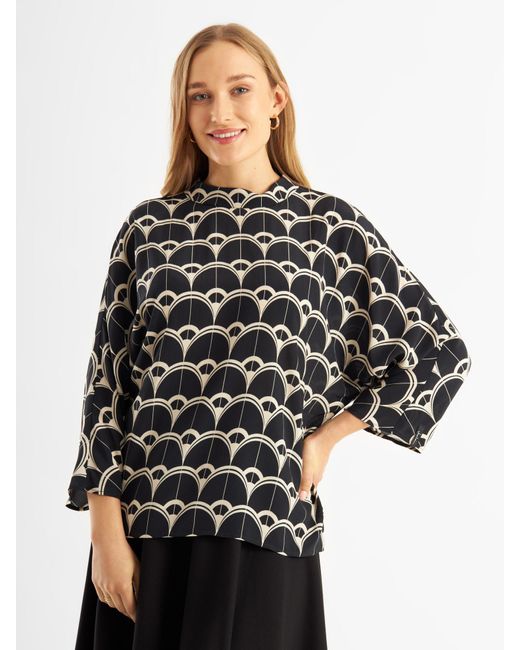 Jascha Stockholm Blue Bluse 'Mercher'